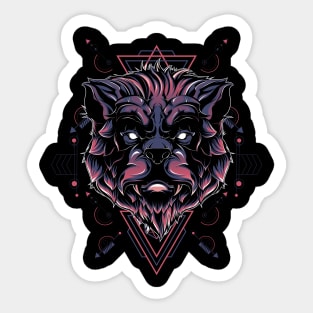 The Bear Sacred geometry Sticker